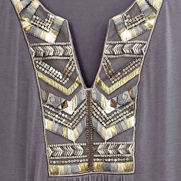 Knox Rose Boho Embroidered Sleeveless Top Size S - Picture 5 of 5